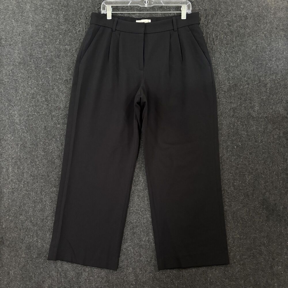 Abercrombie & Fitch Dress Pants Women's 10 Short Black Curve Love Straight Leg